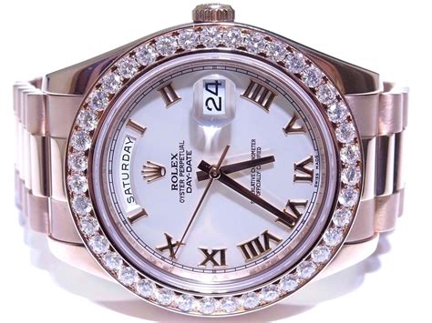 rolex day date 41mm diamond bezel|rolex presidential 40mm diamond bezel.